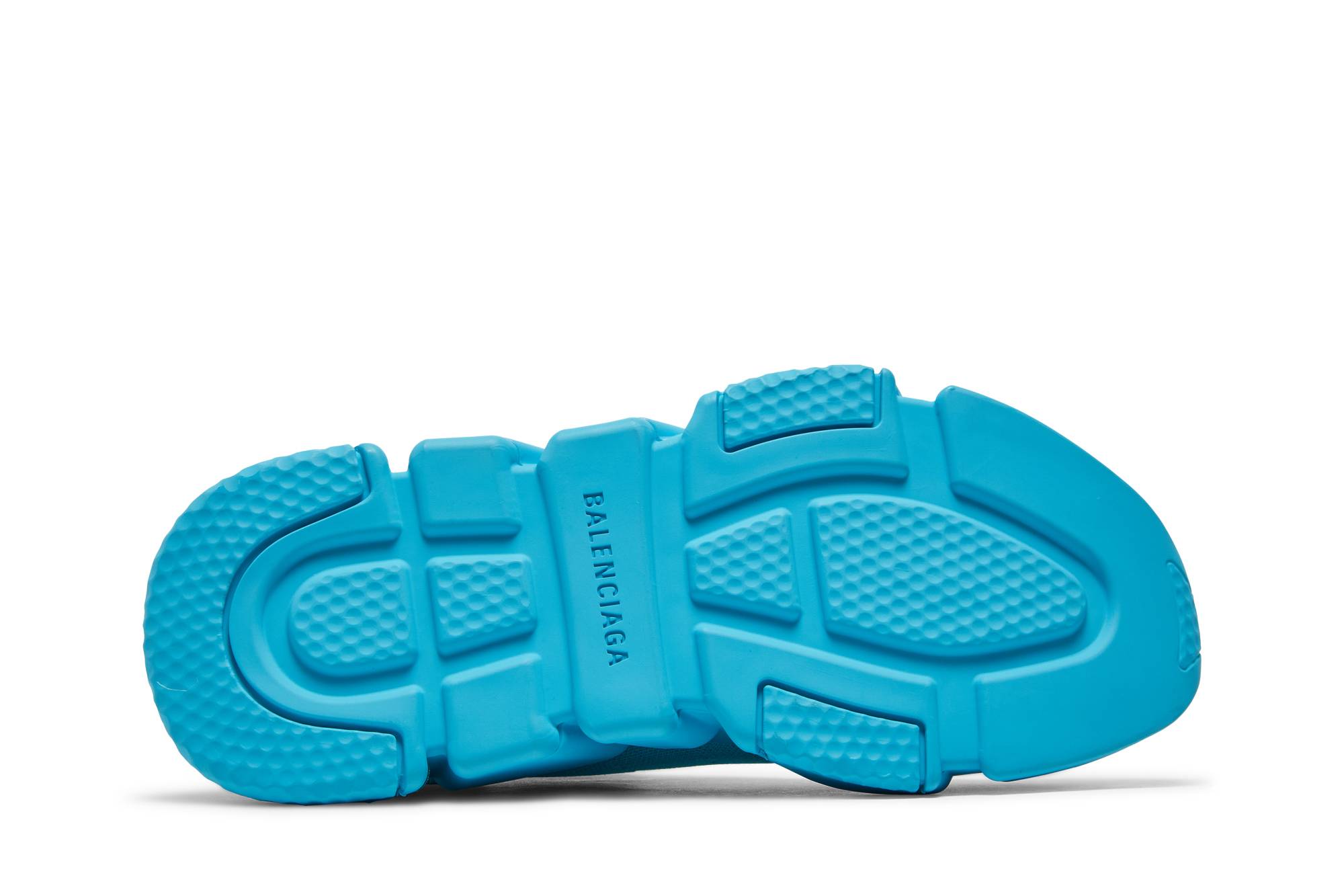 Shop (W) Balenciaga Speed Sneaker 'Sole Transparan - Biru Muda' 607543-W2DBL-4725