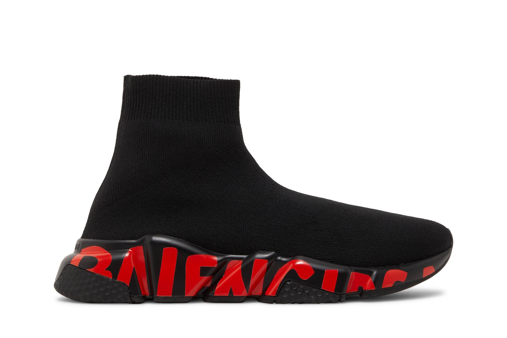 (W) Balenciaga Speed Sneaker 'Midsole Graffiti - Black Red'