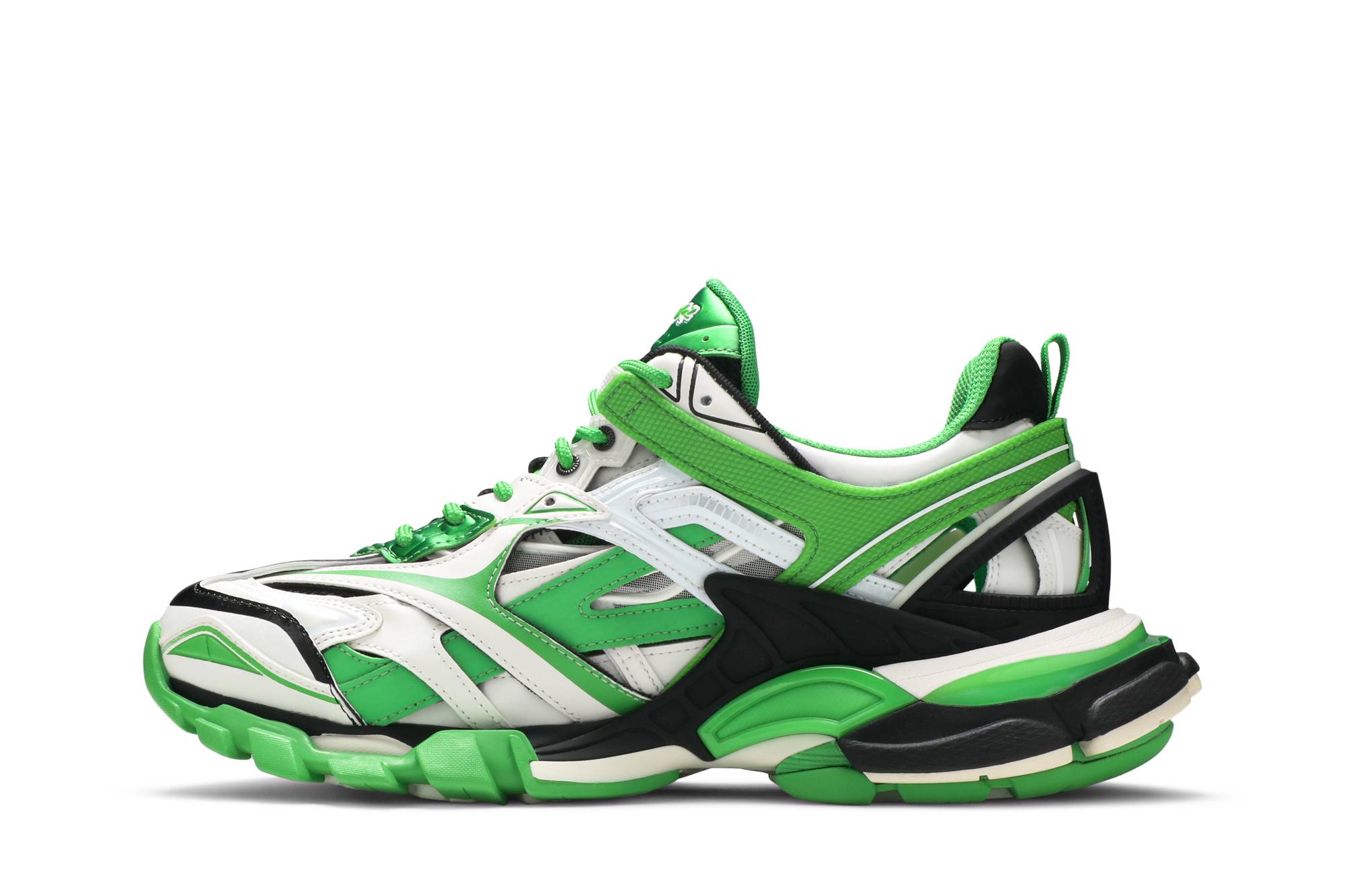 Lookbook 발렌시아가 트랙.2 스니커즈 '화이트 그린' 568614-W3AE2-3290