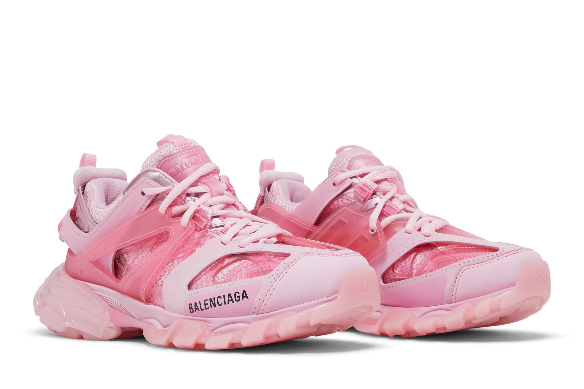Cheap (W) Balenciaga Track Sneaker 'Tapak Jernih - Merah Jambu' 647741-W3BM4-5000