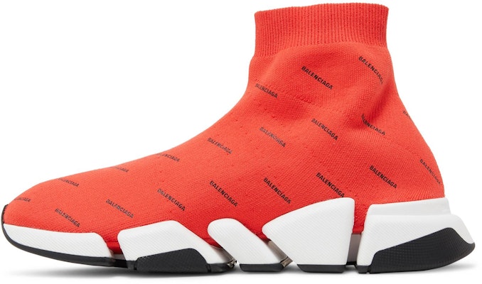 Balenciaga Speed 2.0 Sneaker 'Logo Penuh - Merah Menyala' 617239-W2DBF-6910 Lookbook Balenciaga Speed 2.0 Sneaker 'Logo Penuh - Merah Menyala' 617239-W2DBF-6910