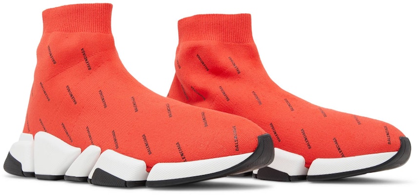 Balenciaga Speed 2.0 Sneaker 'Logo Penuh - Merah Menyala' 617239-W2DBF-6910 Cheap Balenciaga Speed 2.0 Sneaker 'Logo Penuh - Merah Menyala' 617239-W2DBF-6910