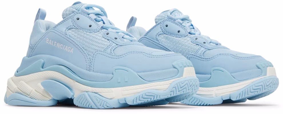 (W) 巴黎世家Triple S 运动鞋‘浅蓝色’ 524039-W2CA7-4090 Cheap (W) 巴黎世家Triple S 运动鞋‘浅蓝色’ 524039-W2CA7-4090