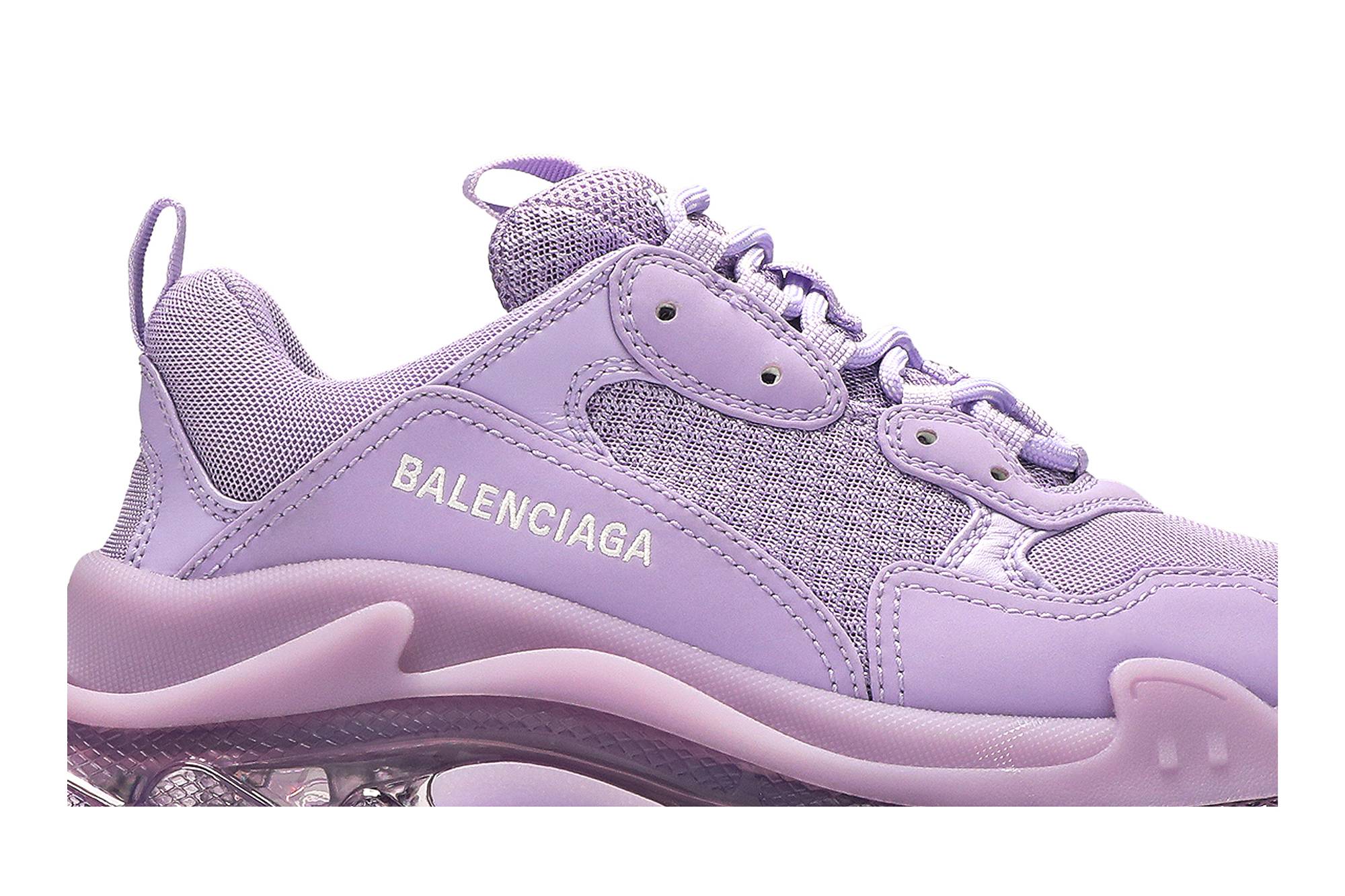 Order (W) Balenciaga Triple S Zapatillas 'Suela Transparente - Lila Claro' 544351-W2GA1-5890