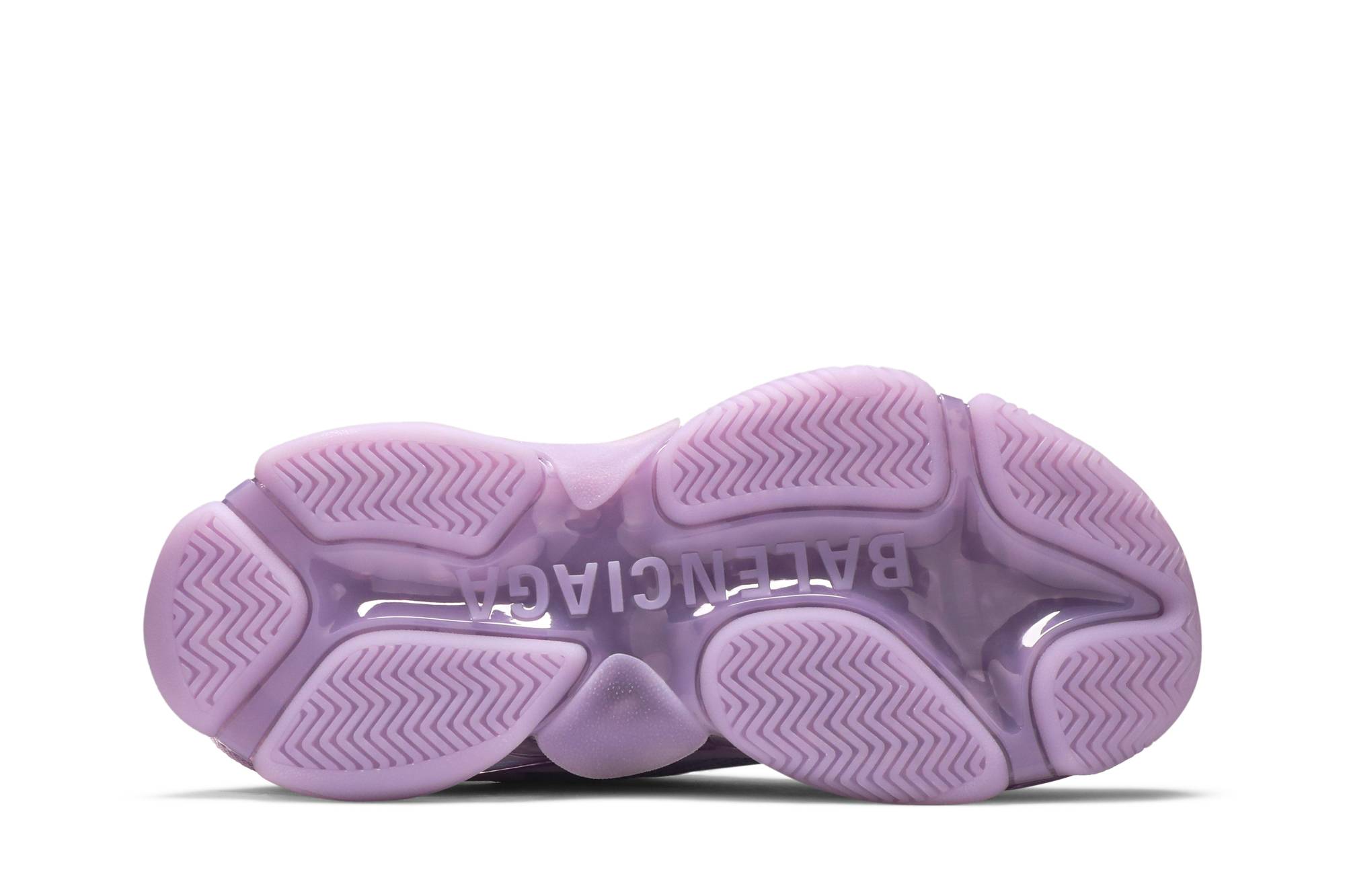 Shop (W) Balenciaga Triple S Zapatillas 'Suela Transparente - Lila Claro' 544351-W2GA1-5890