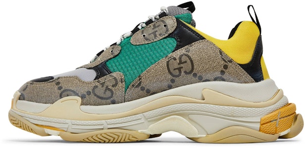 Gucci x Balenciaga Triple S 'The Hacker Project - Krem Kuning' 681067UMO20-9766 Lookbook Gucci x Balenciaga Triple S 'The Hacker Project - Krem Kuning' 681067UMO20-9766