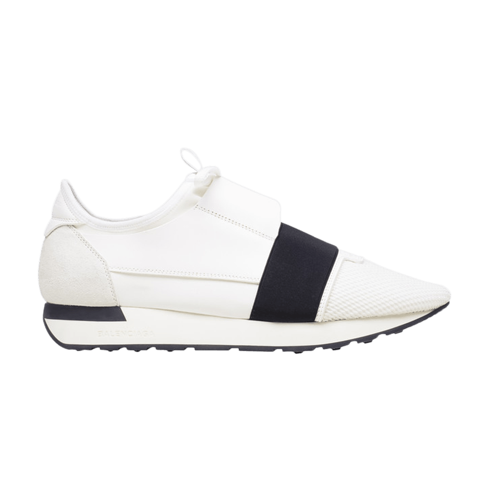 balenciaga race runners black and white