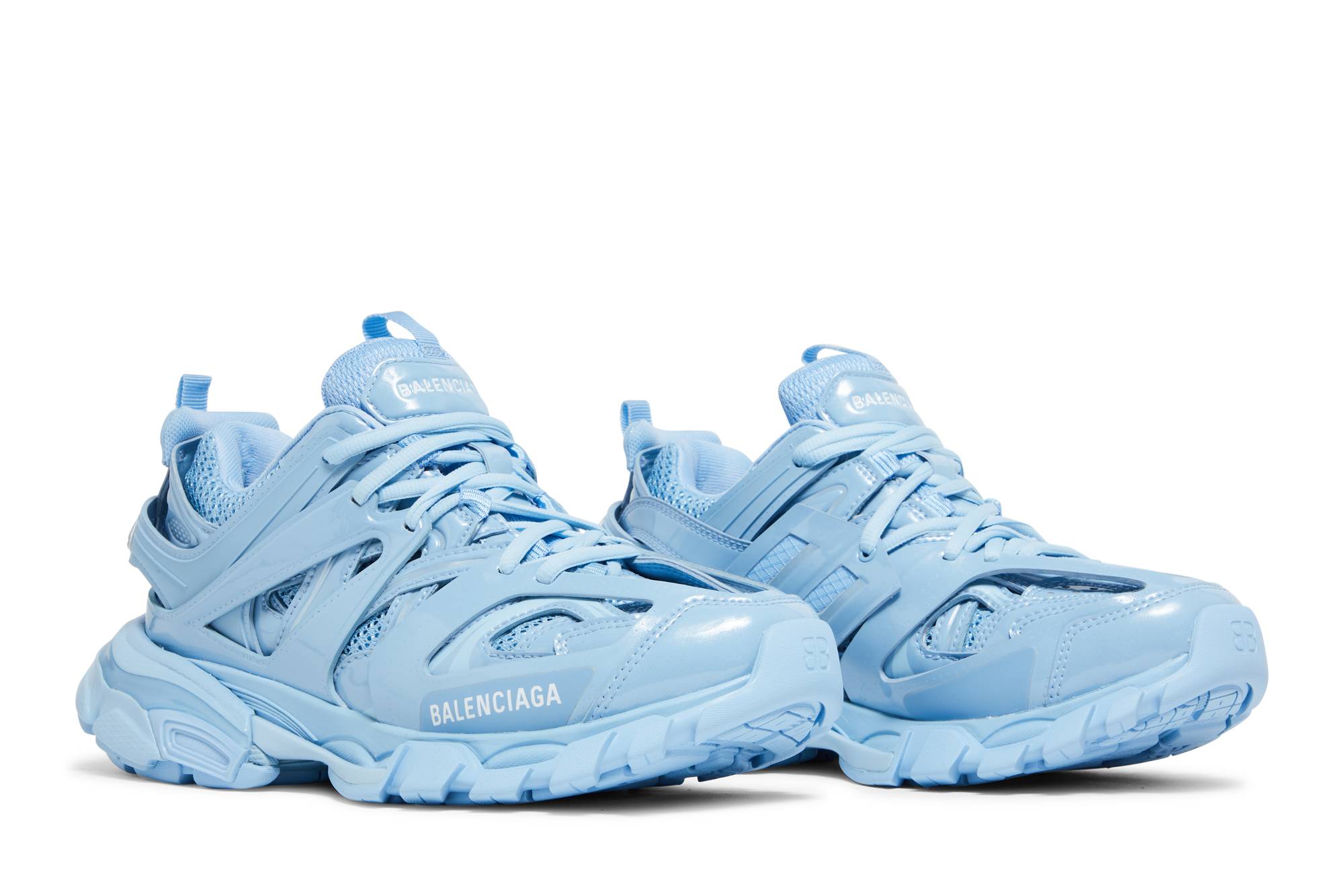 Cheap （女款）Balenciaga Track 运动鞋「金属靛蓝」 542436-W2FS8-4200