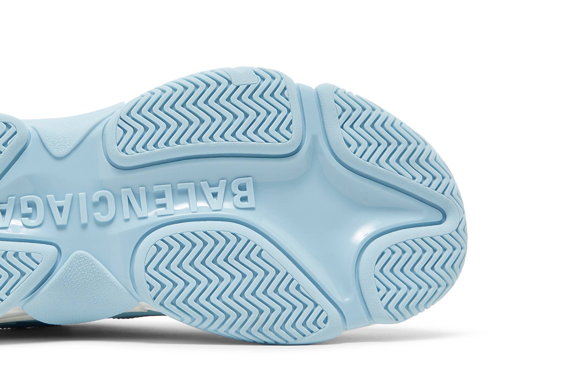 Purchase 巴黎世家 Triple S 運動鞋 ‘滿版Logo- 淺藍色’ 536737-W2FA1-4090