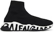 Buy (W) Balenciaga Speed Sneaker 'Graffiti en la Suela - Negro Blanco' 605942-W2DB7-1015