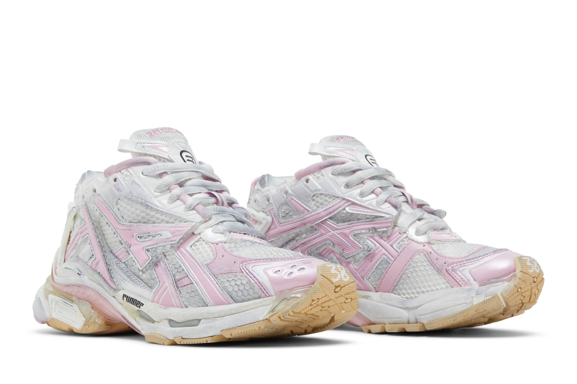 Cheap (W) Balenciaga Runner Sneakers 'Putih Merah Jambu' 677402-W3RB3-9059