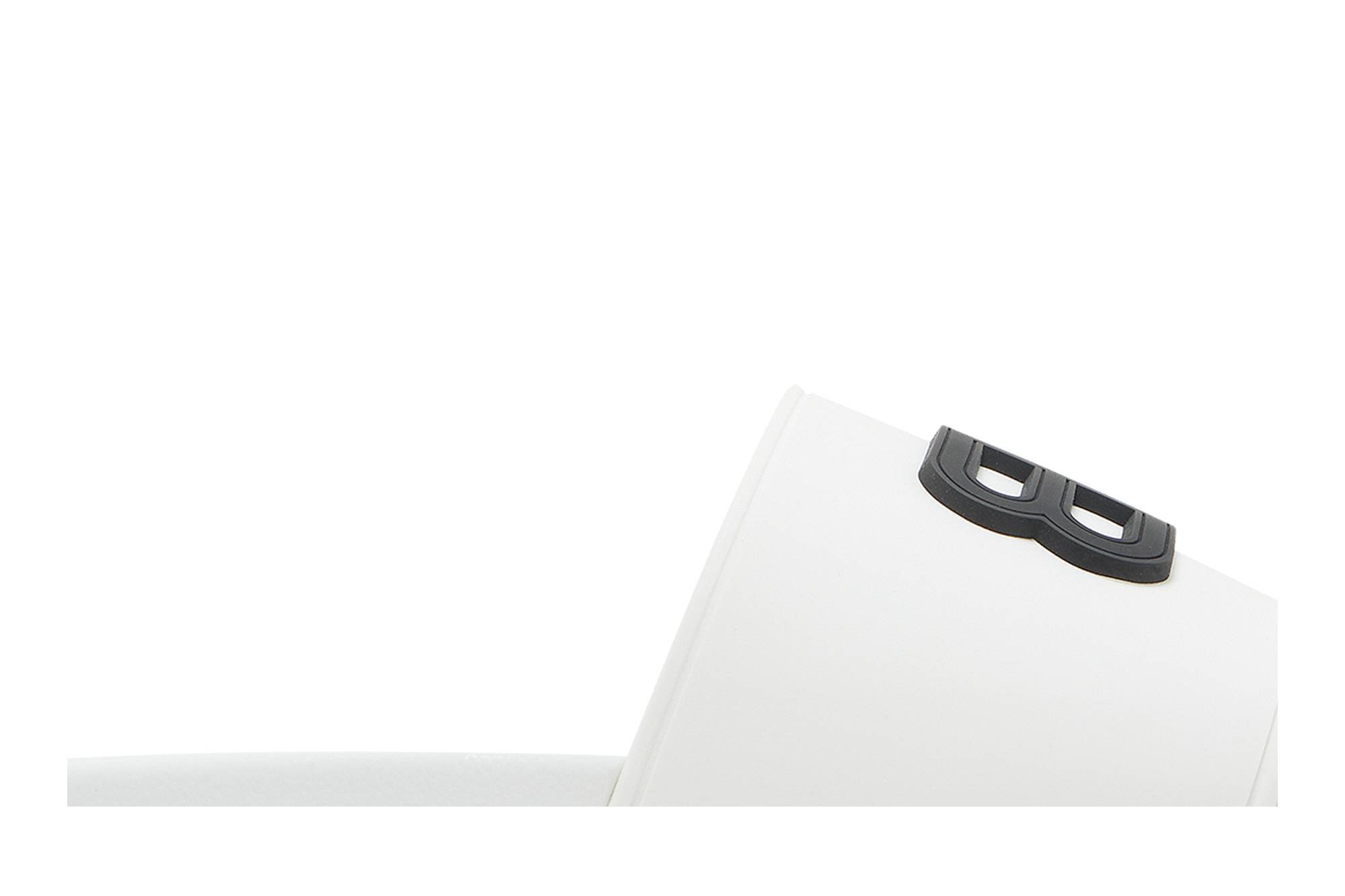 Order 巴黎世家 泳池拖鞋 '白黑' 656395-W1S8B-9034