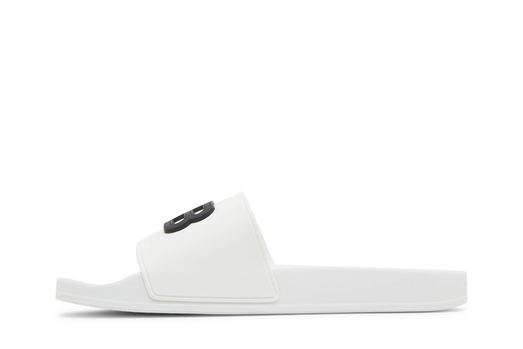 Lookbook 巴黎世家 泳池拖鞋 '白黑' 656395-W1S8B-9034