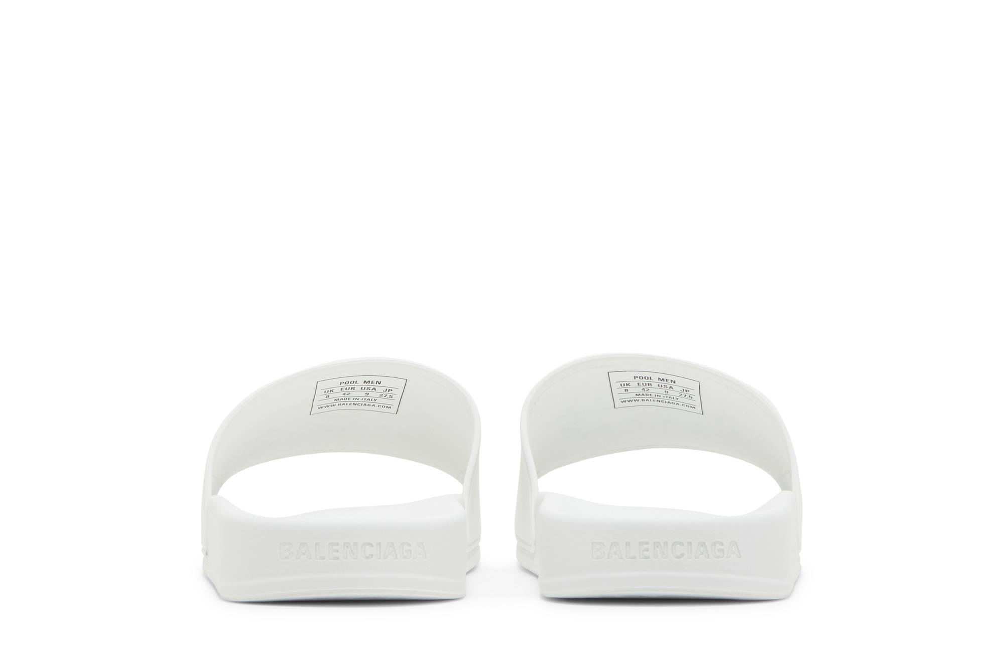 Details for 巴黎世家 泳池拖鞋 '白黑' 656395-W1S8B-9034