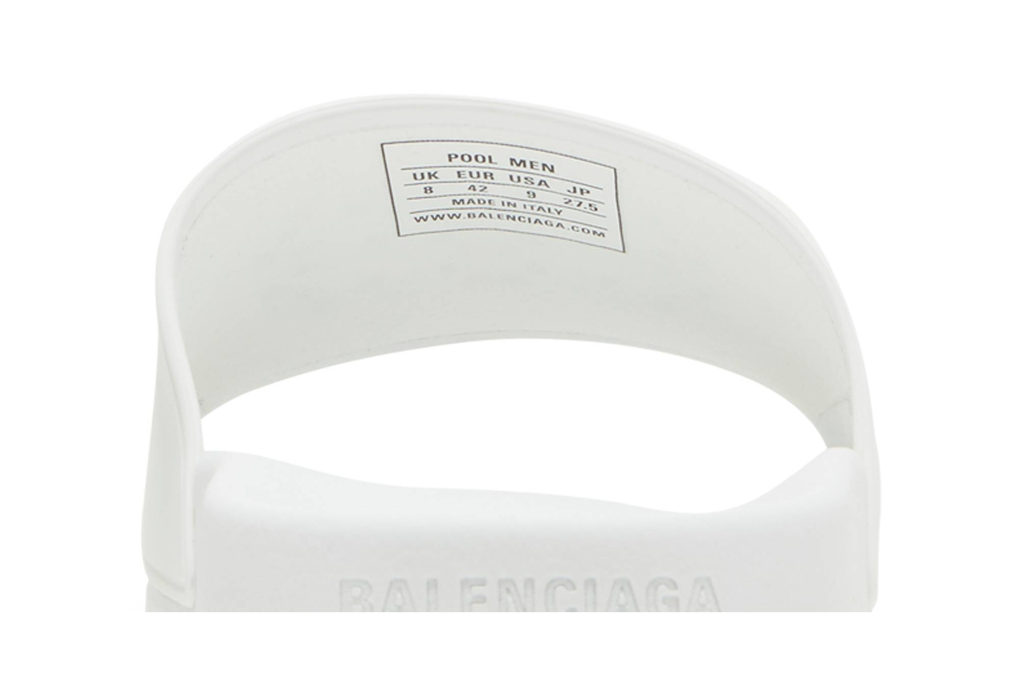 Sizing 巴黎世家 泳池拖鞋 '白黑' 656395-W1S8B-9034