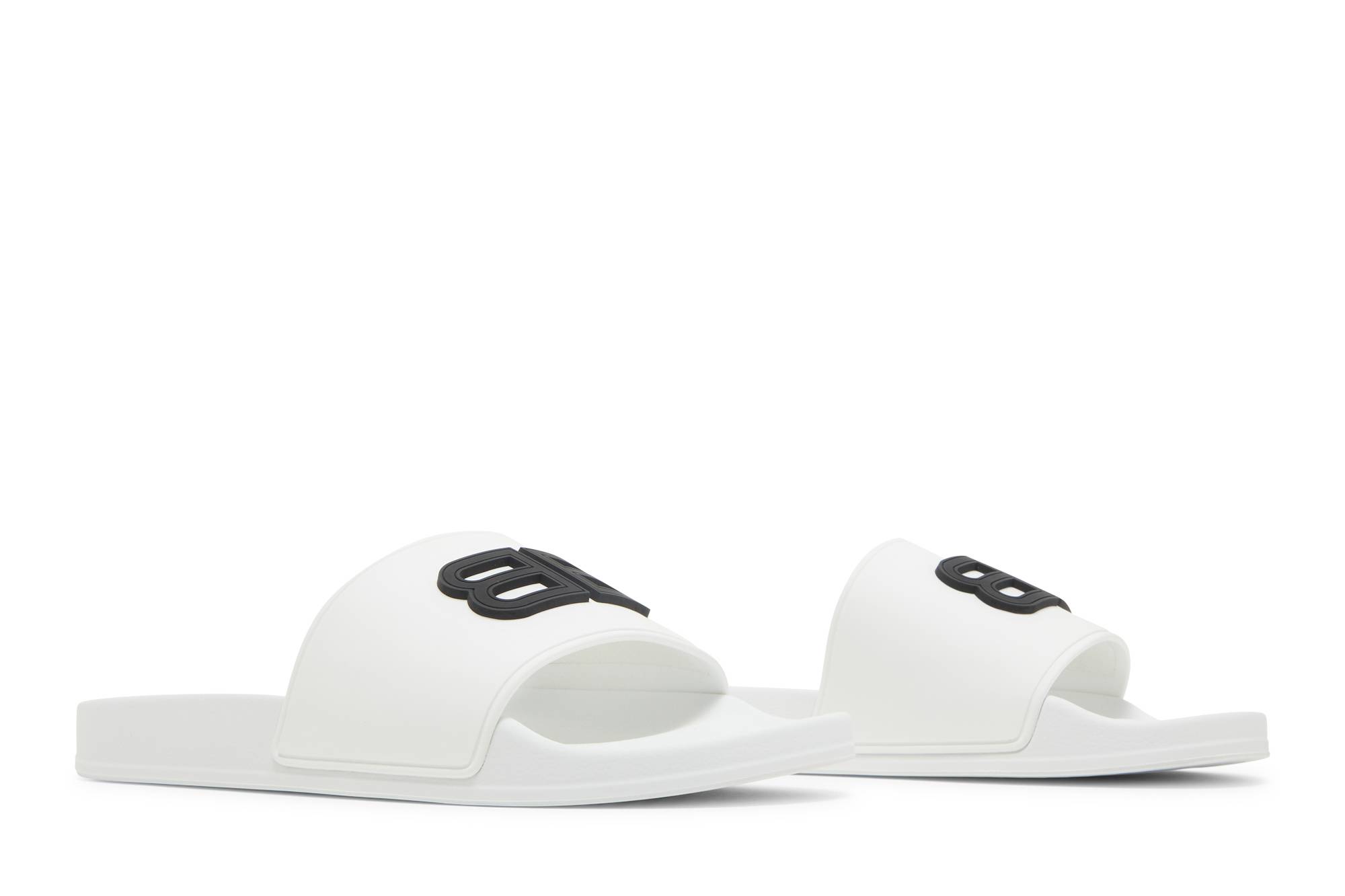 Cheap 巴黎世家 泳池拖鞋 '白黑' 656395-W1S8B-9034