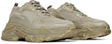 Cheap Balenciaga Triple S Zapatillas 'Beige Claro Desgastado' 536737-W3CN3-9700