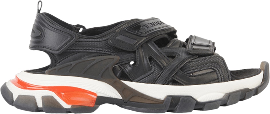 Balenciaga Track Sandal Clearsole Black Red 655954 W2CC3 1096