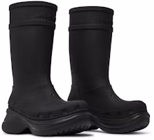 Cheap Crocs x Balenciaga 黑色 2.0 泡泡鞋靴 677384-W1S8E-1000