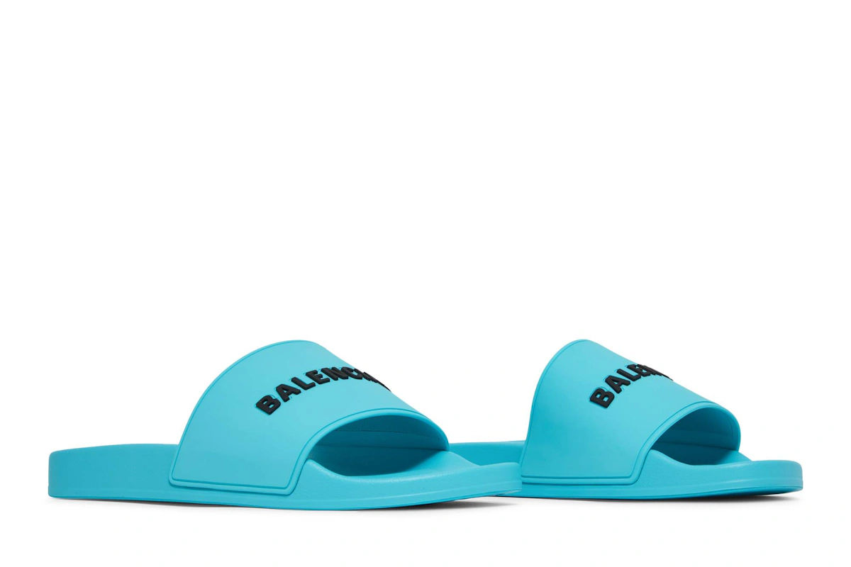 Balenciaga Pool Slides 'Bright Blue'