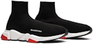Cheap Balenciaga Speed Trainer Mid 'Hitam Merah' 506335-W05G0-1000