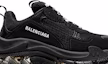 Order (W) Balenciaga Triple S Sepatu Sneaker 'Sole Transparan - Hitam' 544351-W2FB1-1000