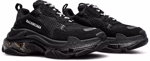 Cheap (女性)Balenciaga Triple S 運動鞋 '透明鞋底 - 黑色' 544351-W2FB1-1000