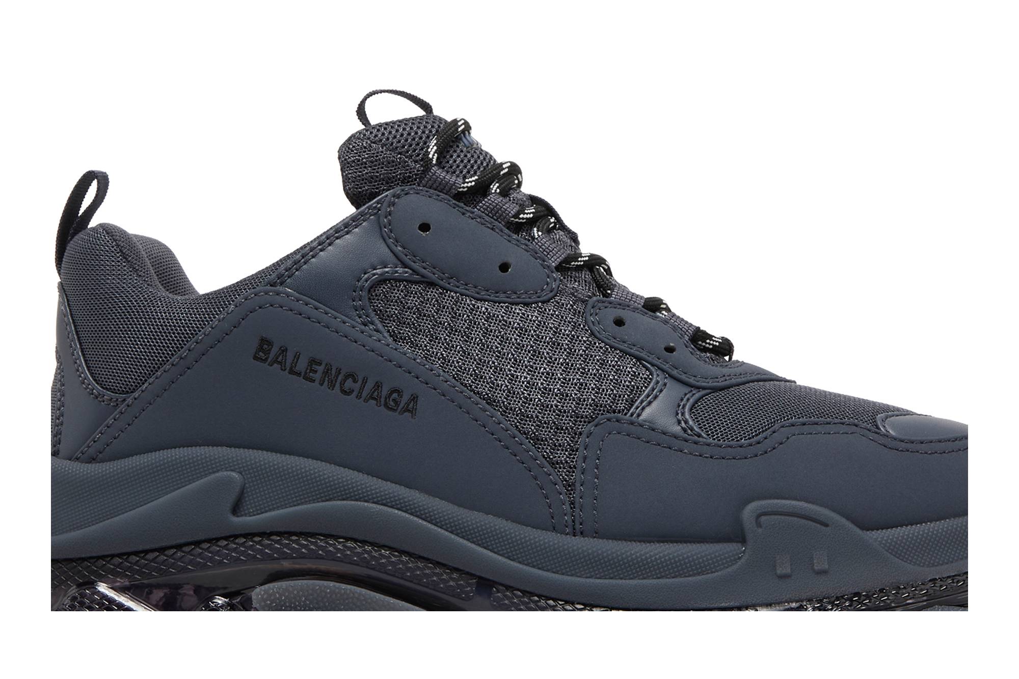 Order 巴黎世家Triple S运动鞋'透明鞋底-渐变蓝色' 541624-W2GA1-4900