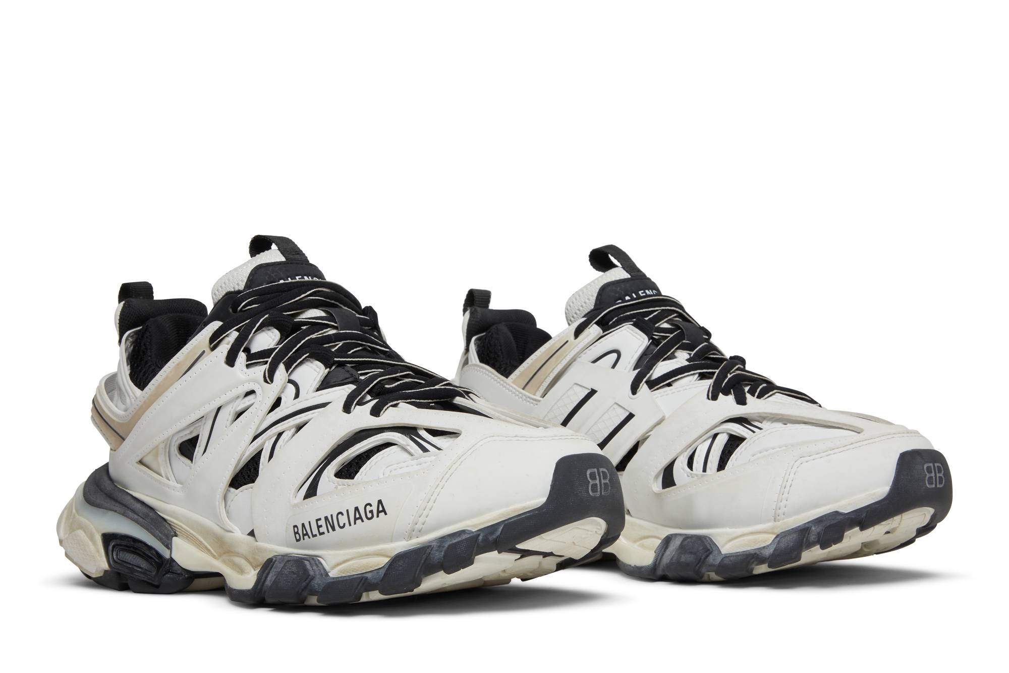 Cheap (W) 巴黎世家 Track运动鞋 '白色黑色' 542436-W1GC4-9010