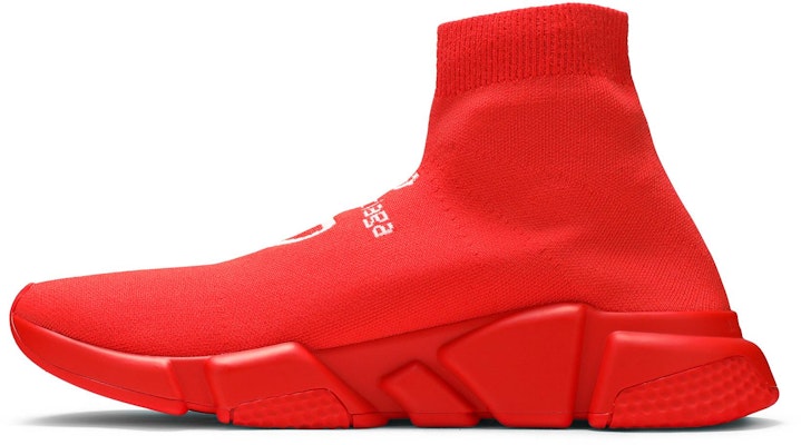 Balenciaga Speed Sneaker 'Merah Intens' 645734-W2DBU-6990 Lookbook Balenciaga Speed Sneaker 'Merah Intens' 645734-W2DBU-6990