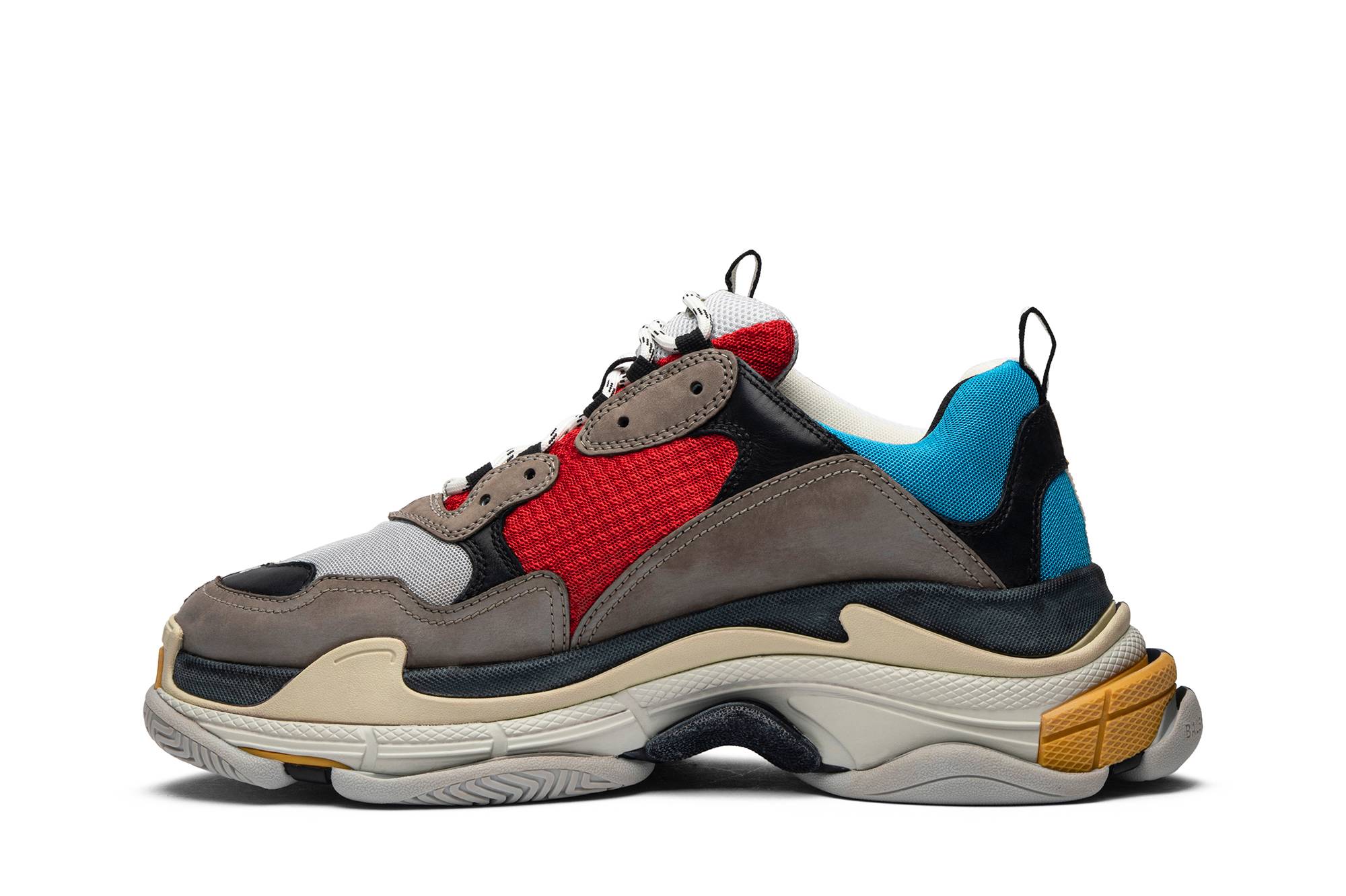 Lookbook Balenciaga Triple S Sneaker 'Split' Lelaki/Wanita 533890-W09E2-1271