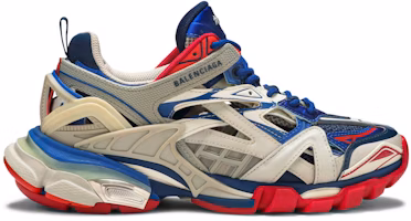 (Women) Balenciaga Track.2 Trainer 'Beige Blue Red'  568615-W2GN2-8570 (Women) Balenciaga Track.2 Trainer 'Beige Blue Red'  568615-W2GN2-8570