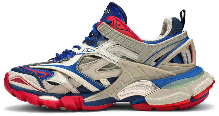 (Women) Balenciaga Track.2 Trainer 'Beige Blue Red' 568615-W2GN2-8570 Lookbook (Women) Balenciaga Track.2 Trainer 'Beige Blue Red' 568615-W2GN2-8570