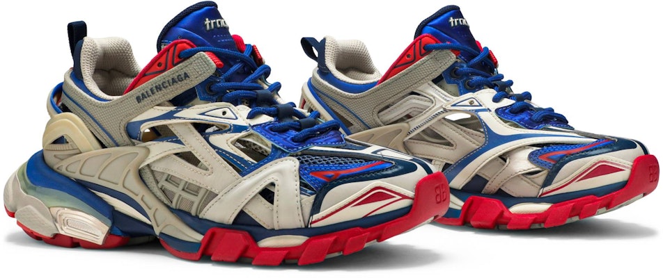 (Women) Balenciaga Track.2 Trainer 'Beige Blue Red' 568615-W2GN2-8570 Cheap (Women) Balenciaga Track.2 Trainer 'Beige Blue Red' 568615-W2GN2-8570