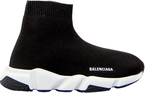 (Preschool) Balenciaga Speed Sneaker 'Black White' 597425-W2DB2-1015 Buy (Preschool) Balenciaga Speed Sneaker 'Black White' 597425-W2DB2-1015