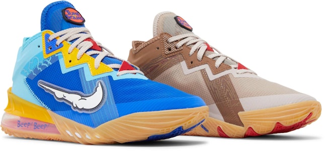 Space Jam x Nike LeBron 18 Low EP 'Wile E. x Roadrunner' Malay CV7564-401 Cheap Space Jam x Nike LeBron 18 Low EP 'Wile E. x Roadrunner' Malay CV7564-401