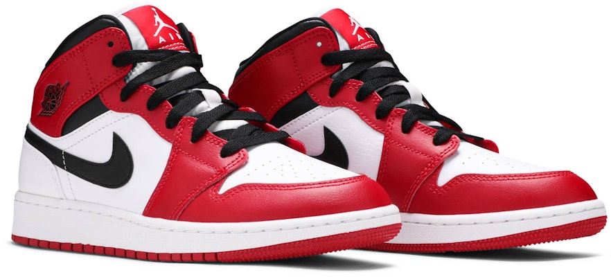 (Años Escolares) Air Jordan 1 Mid 'Chicago' 554275-173 Cheap (Años Escolares) Air Jordan 1 Mid 'Chicago' 554275-173