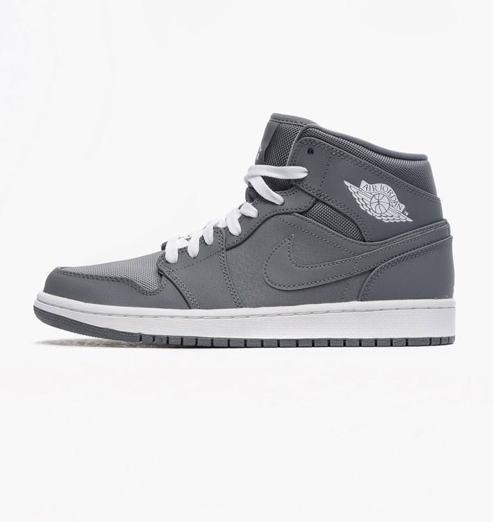 Order Air Jordan 1 Retro Mid 'Cool Grey' Lelaki 554724-022
