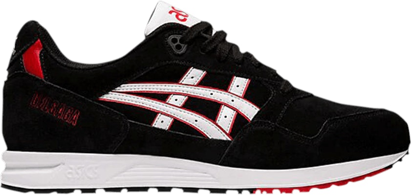 Asics gel best sale saga black white