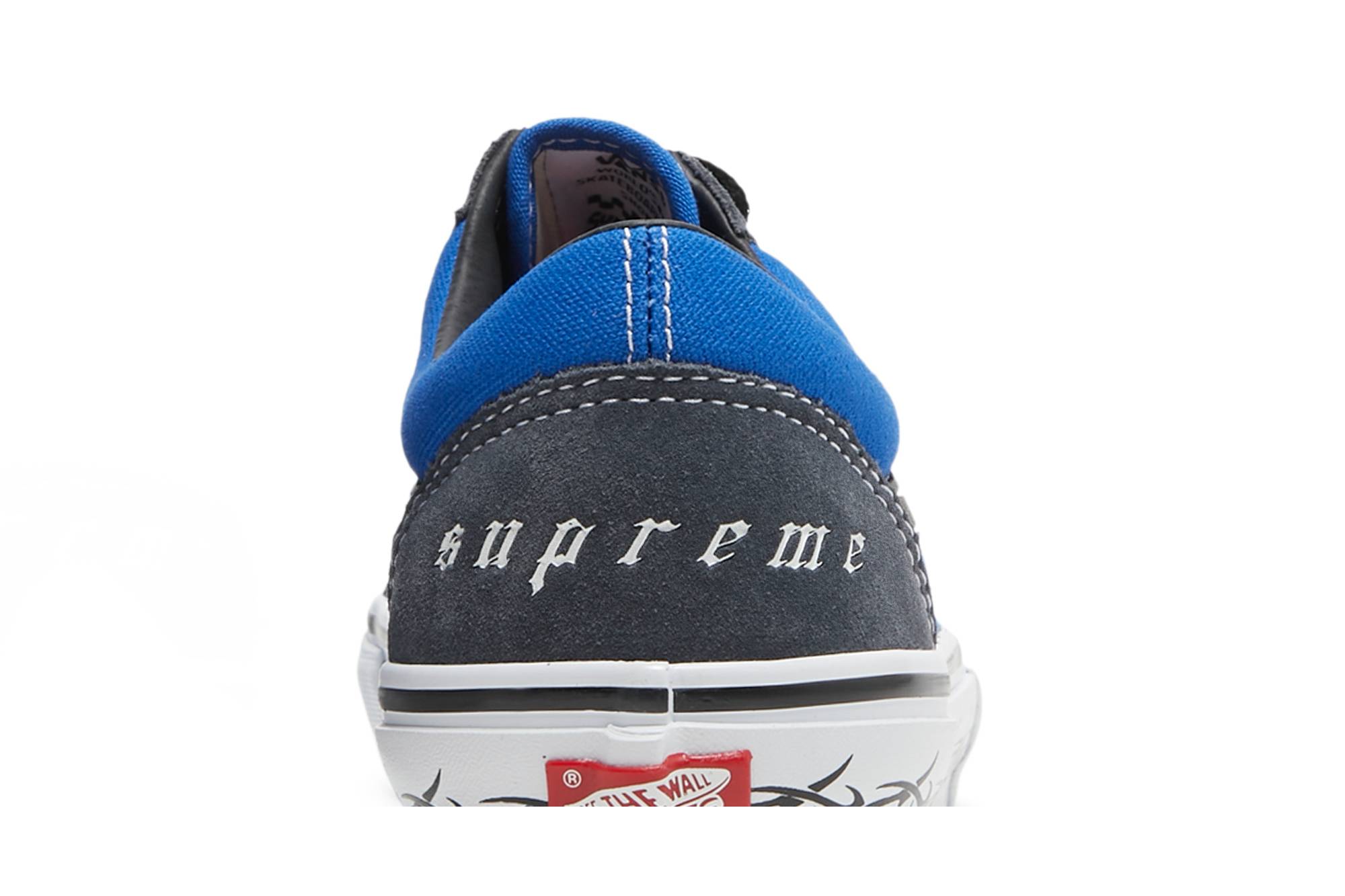 Sizing Supreme x Vans オールドスクール "有刺鉄線-ロイヤル" VN0A5KRXCRB