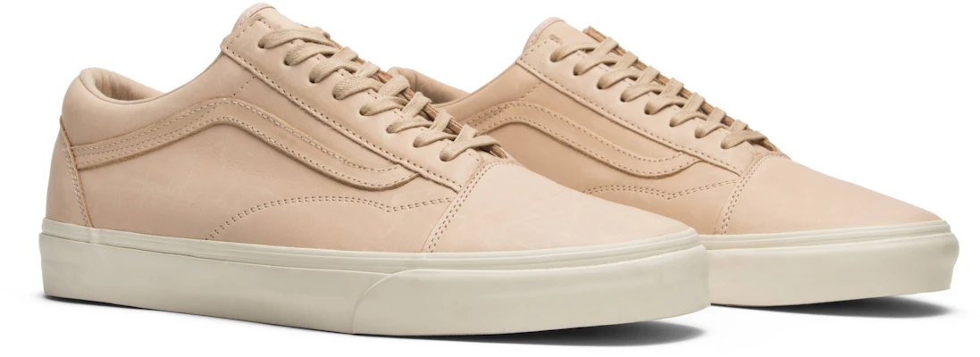 Tan leather sales vans old skool