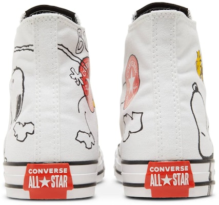 Peanuts x Converse Chuck Taylor All Star High 'Snoopy y Woodstock' zapatillas. A01872F Details for Peanuts x Converse Chuck Taylor All Star High 'Snoopy y Woodstock' zapatillas. A01872F
