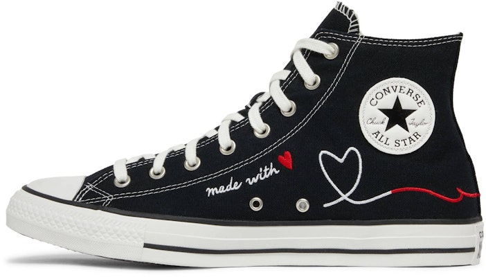 Converse Chuck Taylor All Star High 'Made with Love - Black' 171158F Lookbook Converse Chuck Taylor All Star High 'Made with Love - Black' 171158F