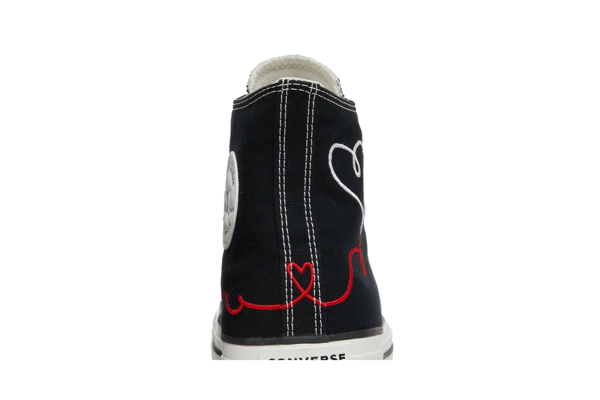 Sizing 匡威Chuck Taylor全明星高帮'爱心系列-黑色' 171158F