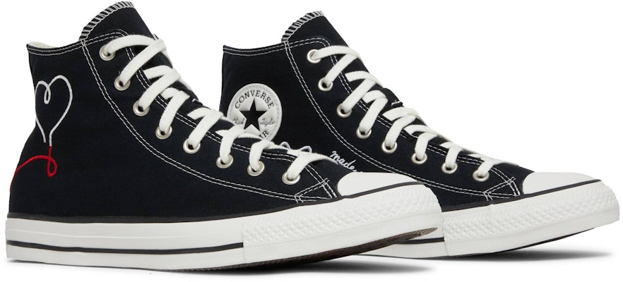 Converse Chuck Taylor All Star High 'Made with Love - Black' 171158F Cheap Converse Chuck Taylor All Star High 'Made with Love - Black' 171158F