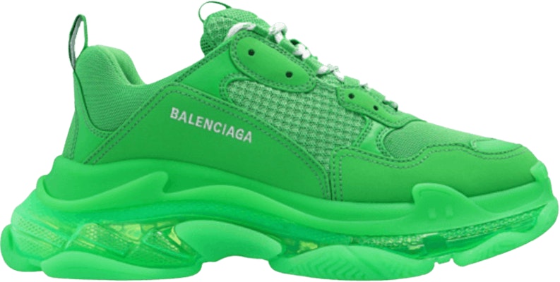 巴黎世家Triple S运动鞋‘透明鞋底-绿色’ 541624-W2GA1-3510 Buy 巴黎世家Triple S运动鞋‘透明鞋底-绿色’ 541624-W2GA1-3510