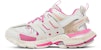 (W) Balenciaga Track Sneaker 'Putih Fluo Merah Jambu' 542436-W1GC3-9055