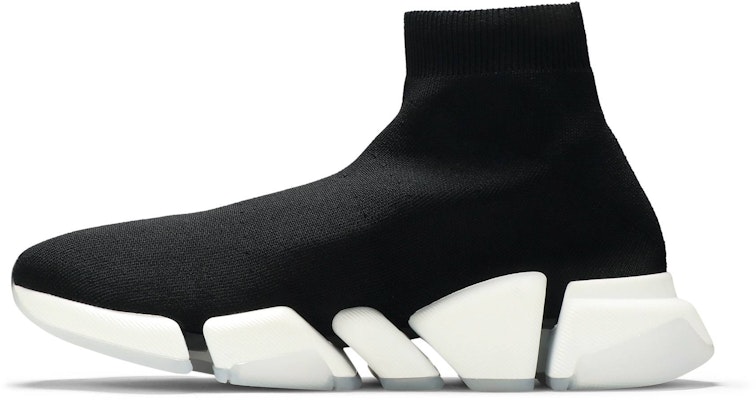 バレンシアガ スピード2.0 スニーカー 黒白 654020-W2DI2-1091 Lookbook バレンシアガ スピード2.0 スニーカー 黒白 654020-W2DI2-1091