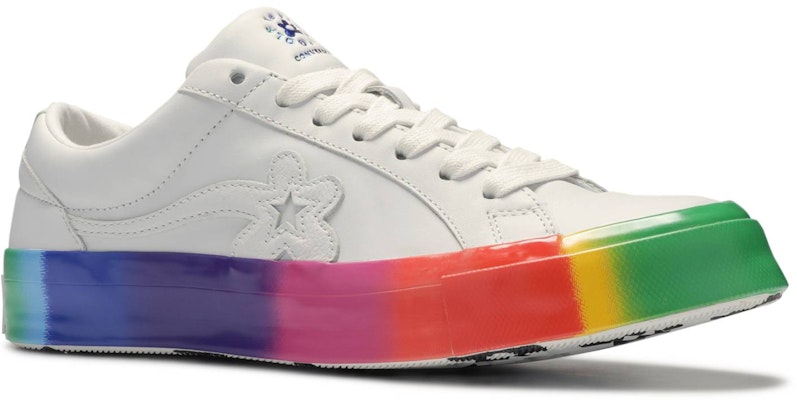 Converse one star rainbow sales