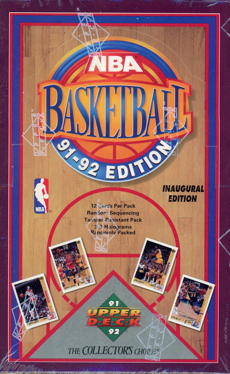 1991-92 Upper Deck Inaugural Edition Basketball Box